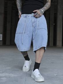 Manfinity EMRG 男士休闲牛仔短裤，简约时尚，适合日常穿着