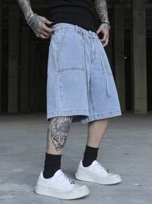 Manfinity EMRG 男士休闲牛仔短裤，简约时尚，适合日常穿着