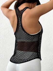 Easithlete FeatherFit™ Front To Back Crossover Cropped Topworkout Tank Top - Multicolor - View 3