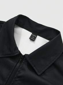 Manfinity EMRG Manfinity EMRG Men's Casual Zip-Up Front Skull Print Long Sleeve Jacket,Boyfriend Gifts
