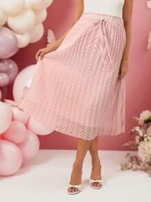 Loomaby Maternity Skirts, For Baby Shower Party,Valentine's Day,Gender Reveal Skirt