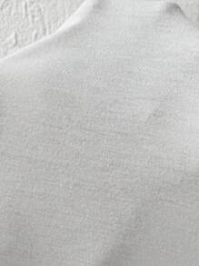 SHEIN LUNE Women's Casual Summer Holiday Collar Ribbon T-Shirt - White - View 7