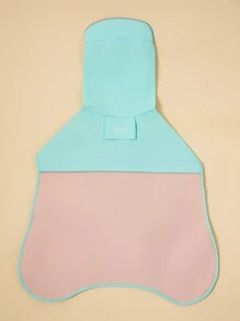 PETSIN 1 buah Jas Hujan Hewan Peliharaan, Blok Warna Hijau Mint & Merah Muda, Berkerudung, Kerah Tinggi, Pinggiran Reflektif, Tahan Angin, Gesper yang Dapat Diatur, Tahan Air, Cocok Untuk Anjing - MultiWarna - View 7