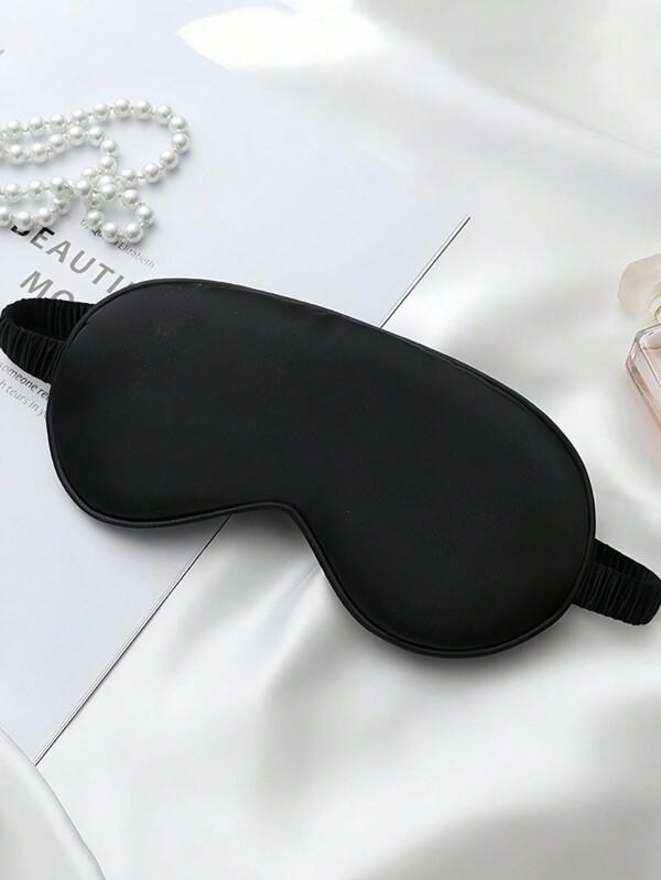 1/2/3/4 piezas Máscara para dormir negra cómoda de 20,5 cm, máscara para los ojos transpirable que bloquea la luz, adecuada para dormitorio, viajes, oficina, escuela, útiles escolares, regalos de cumpleaños
