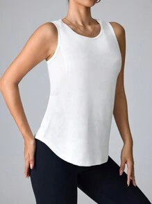 Easithlete Casual Solid Color Breathable Sports Vest