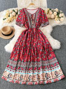 SHEIN LUNE 大码简约休闲日常西式服装 - 彩色 - 查看 1