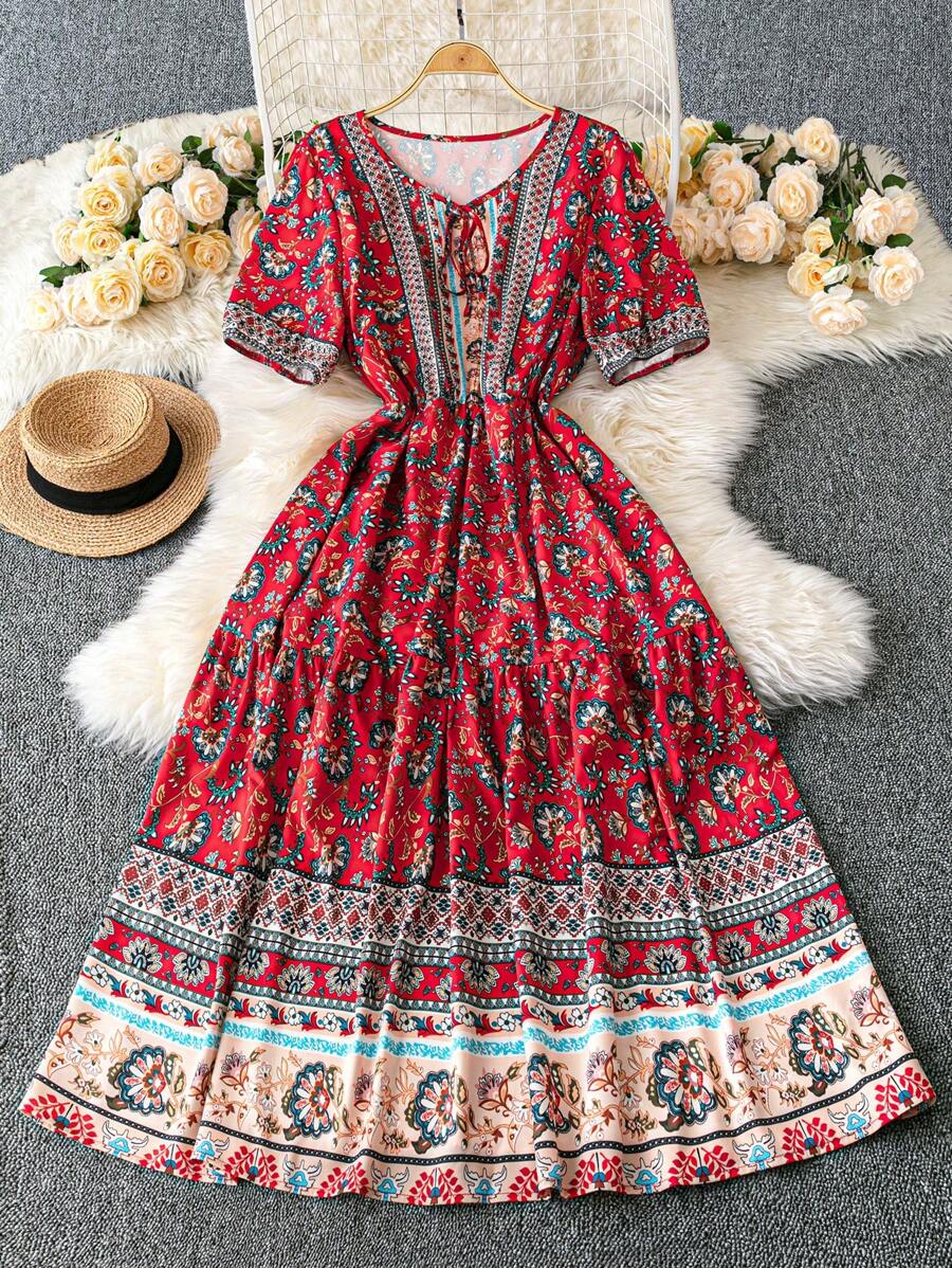 SHEIN LUNE 大码简约休闲日常西式服装 - 彩色 - 查看 1