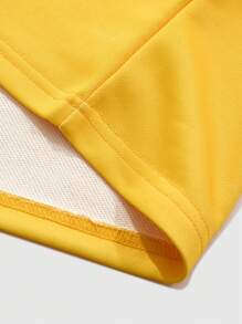 Manfinity Roghcode Áo thun tay ngắn họa tiết ngôi sao thú vị Manfinity Streetrush, Áo thun cặp đôi Unisex, Áo thun tay ngắn thường ngày màu vàng - Màu vàng - Xem 6