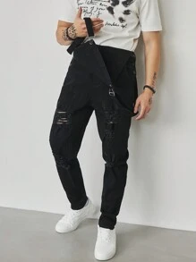 Manfinity Homme Men's Casual Denim Jeans, Simple And Fashionable For Everyday Wear