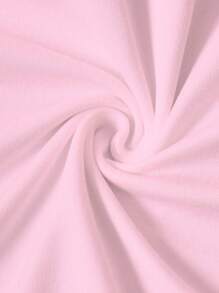 Claim Dot Men's Solid Color Round Neck Short Sleeve Casual Top Tee, 2000s Style - Pink - View 3