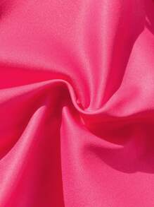 2pcs/Set Baby Girl Infant Toddler (0-3 Years) Fashion Sports V-Neck Fuchsia Short Sleeve Jersey T-Shirt And Pleated Skirt Outfit Girls Outfit Sets