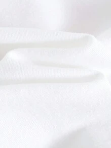 Cozy Pixies Baby Girl Floral Graphic Crew Neck Ruffle Trim Pullover Blouse - White - View 7