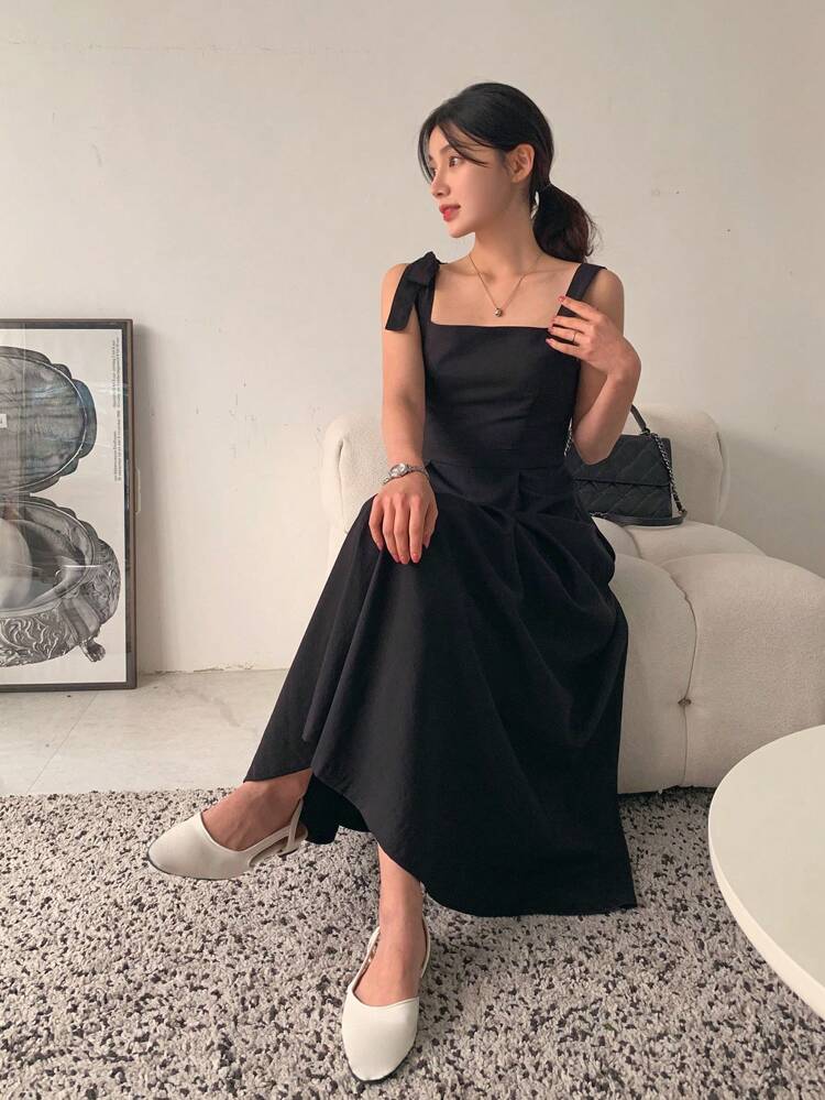 Women's Casual Solid Color Sleeveless Dress SunDress