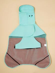 PETSIN 1 buah Jas Hujan Hewan Peliharaan, Blok Warna Hijau Mint & Merah Muda, Berkerudung, Kerah Tinggi, Pinggiran Reflektif, Tahan Angin, Gesper yang Dapat Diatur, Tahan Air, Cocok Untuk Anjing - MultiWarna - View 8
