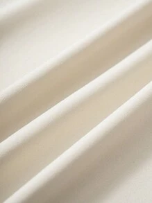 SHEIN Casuvi Kids 1pc Teen Girl Khaki Patchwork Navy Casual Dress - Khaki - View 10