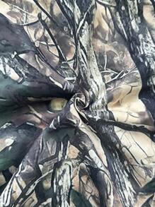 Manfinity Dauomo Men's Casual Shorts With Branch Print And Pockets - Multicolor - View 4