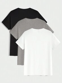 EURMUSE Bộ đồ liền thân cổ tròn nhiều màu 100% cotton phù hợp với mọi phong cách - Nhiều màu - Xem 2