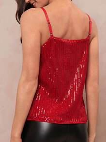 Amorya Women's Sparkly Party Tank Top