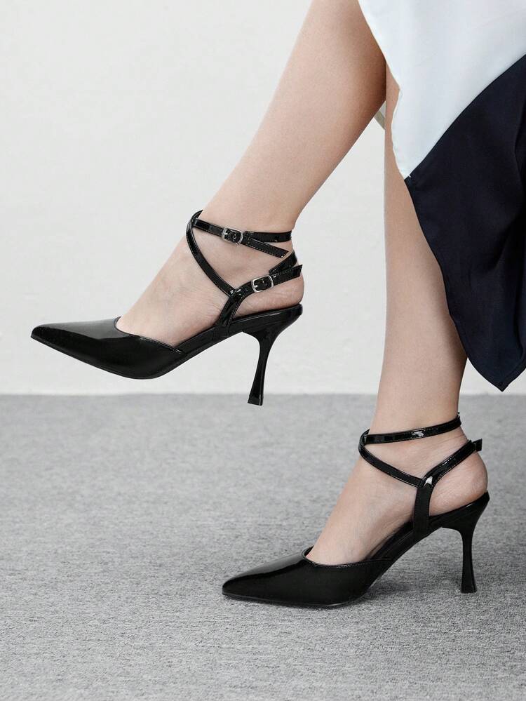 CUCCOO BIZCHIC Women's Pointed Toe Slim High Heel Dress Shoes, Elegant Office Pumps, Black, Casual, Formal, Wedding, Date, Party Wear Spring Shoes Spring Break Easter