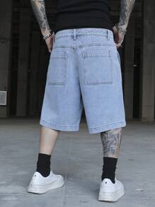 Manfinity EMRG 男士休闲牛仔短裤，简约时尚，适合日常穿着