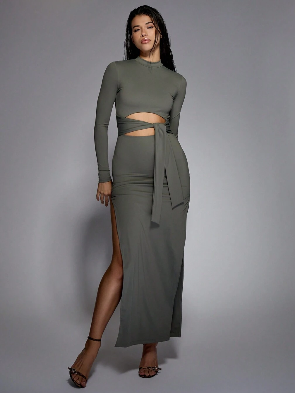 mock neck maxi dress long sleeve Keeley Lace Mock Neck Long Sleeve Maxi Dress