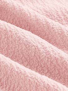 SHEIN MOD Women's Solid Color Wide Strap Casual Elegant Dress - Pink - View 4