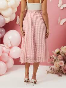 Loomaby Maternity Skirts, For Baby Shower Party,Valentine's Day,Gender Reveal Skirt