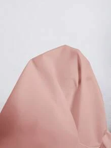 SHEIN Clasi Plus Size Solid Color Simple Fashion Casual Everyday Dress - Pink - View 6