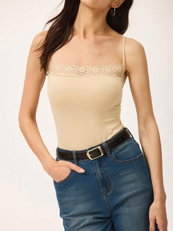 Poéselle Lässiges, ärmelloses Tank Top im minimalistischen Stil für Damen, geeignet für den Alltag