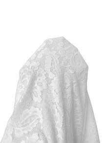 SHEIN SXY 冬季红色宴会礼服跨年蕾丝性感连衣裙新年礼服，中国风新年礼服。 - 白色 - 查看 7