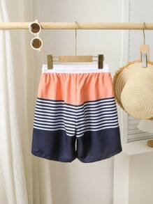 Tween Boy' Printed Beach Shorts/Swimwear - Multicolor - View 2