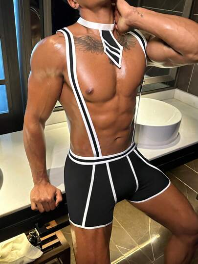 DrisQ 2pcs Men's Costume Set: Pants And Bow Tie Halloween