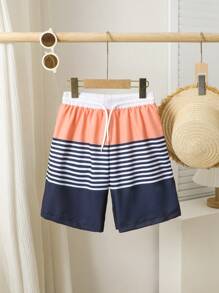 Tween Boy' Printed Beach Shorts/Swimwear - Multicolor - View 1