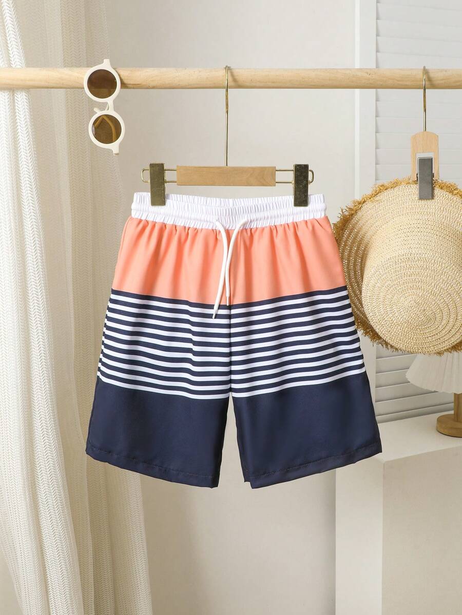 Tween Boy' Printed Beach Shorts/Swimwear - Multicolor - View 1