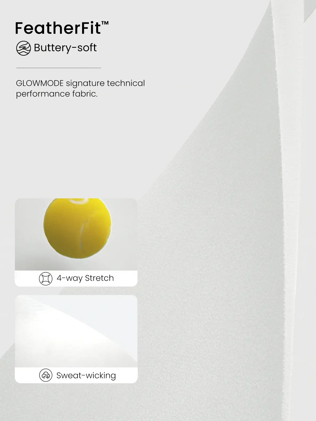 GLOWMODE 21 英寸 FeatherFit™ Core 交叉腰部运动紧身裤，内置防下蹲内衣，低冲击瑜伽工作室普拉提日常休闲装