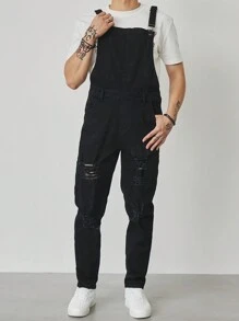 Manfinity Homme Men's Casual Denim Jeans, Simple And Fashionable For Everyday Wear