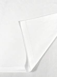 SHEIN Women Round Neck Short Sleeve Lips Print Casual Top, Everyday Wear - White - View 3