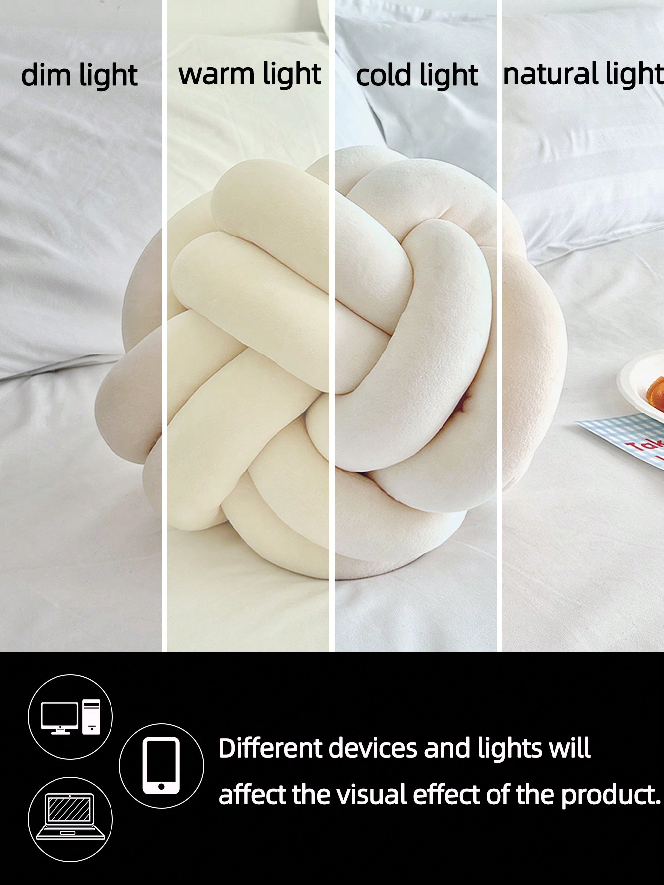 1 وسادة ديكور ثمانية الأضلاع ذات لون أساسي متعدد ا...