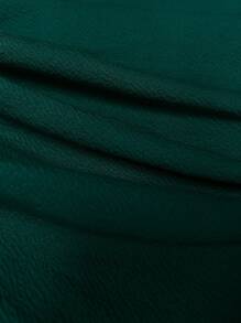 Elenzga Nuevo vestido línea A de mujer con cuello cuadrado y mangas abullonadas, unicolor de alta elasticidad, estilo elegante y sofisticado, ajuste ceñido, cintura entallada, ideal para uso diario/casual en otoño/invierno