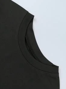 INAWLY Maglietta casual a manica corta con scollo tondo, versatile e semplice, taglie comode