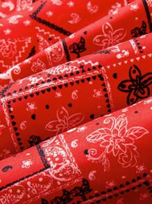 SHEIN Young Girls 2pcs Sets, Spring And Summer Wildeya New Retro Styles: Fashionable Casual Washed Blue Patchwork Red Retro Print Suspender Skirt With Apricot Camisole, Cute And Suitable For Outdoor Activities, Everyday Wear, And Ranch Life, School, Campus, College