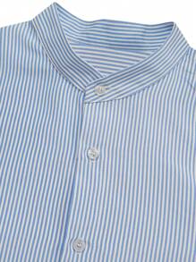 Manfinity Dauomo 男士休闲通勤条纹长袖衬衫，秋季