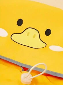 PETSIN 1 件宠物雨衣，鸭子设计，带可拆卸兜帽，防水四腿全身狗雨衣