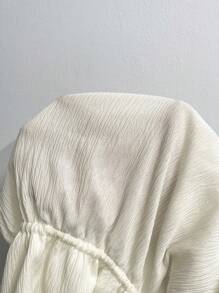 SHEIN Unity Apricot Spaghetti Strap Backless Tie Strap Camisole Top, Sexy & Pure Versatile - Apricot - View 5