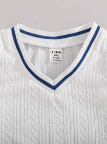 Set de 3 piezas de camisa blanca, chaleco y pantalones cortos para bebé/niño, con look de caballero y lindo, para salidas, fiestas y sesiones de fotos