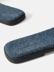 MOTF PREMIUM WOMEN COMFORT MINIMALIST WOVEN FLAT SANDALS SPRING SHOES SPRING BREAK EASTER - Blue - View 8