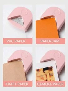 1PC Corner Rounder R4 Corner Punch Portable Paper Trimmer Cutter For Cards Photo Cutting DIY Craft Scrapbooking Tools, Chamfering Cutter Cutting ToolHandmade Photo Paper Card Right Angle Pointed Arc Trimming Paper Cutter, Back To School, School Supplies, Back To School, School Supplies