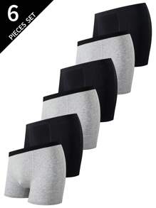 Tween Boys Comfort 6 Packs Boxer Briefs - White - View 1