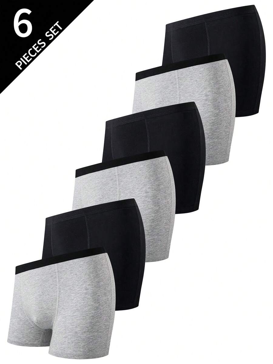 Tween Boys Comfort 6 Packs Boxer Briefs - White - View 1