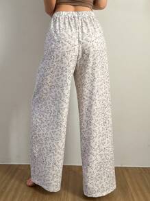 DAZY Cute Rabbit Print Loose And Lightweight Sleepwear Bottom Pajama - White - View 2